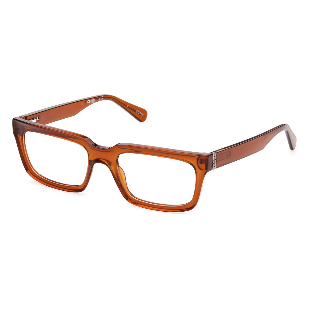 NWT GUESS GU8253 045 53 Shiny Light Brown Eyeglasses